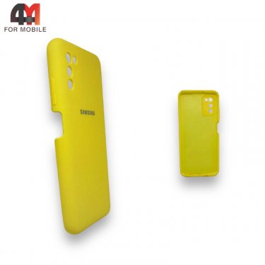Чехол для Samsung A03s Silicone Case, желтого цвета