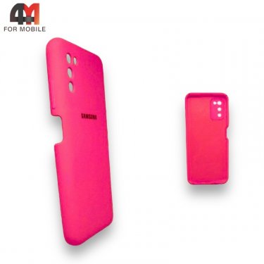 Чехол для Samsung A03s Silicone Case, ярко-розового цвета