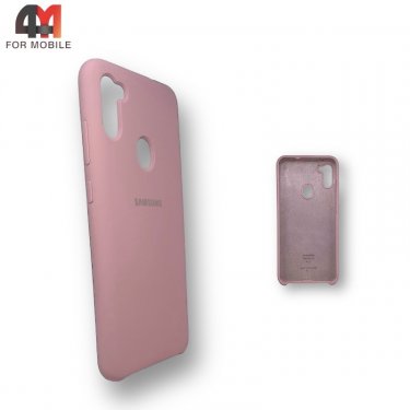 Чехол для Samsung A11/M11 Silicone Case, розового цвета