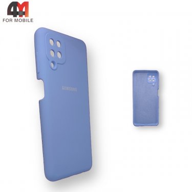 Чехол для Samsung A12/M12 Silicone Case, небесного цвета