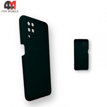 Чехол для Samsung A12/M12 Silicone Case, черного цвета