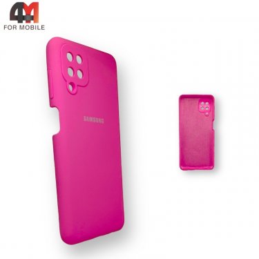 Чехол для Samsung A12/M12 Silicone Case, ярко-розового цвета