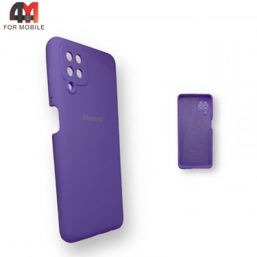 Чехол для Samsung A12/M12 Silicone Case, фиолетового цвета