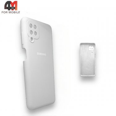 Чехол для Samsung A12/M12 Silicone Case, белого цвета