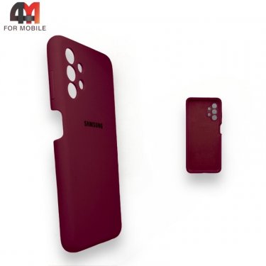 Чехол для Samsung A13 4G Silicone Case, цвет марсала