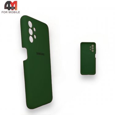 Чехол для Samsung A13 4G Silicone Case, темно-зеленого цвета