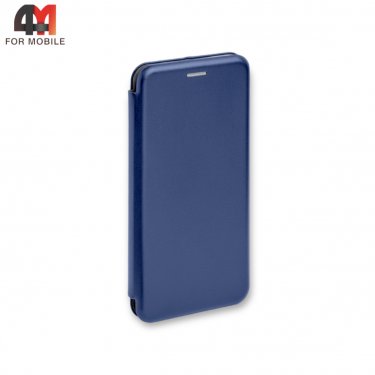 Чехол-книга для Samsung A12/M12 темно-синего цвета