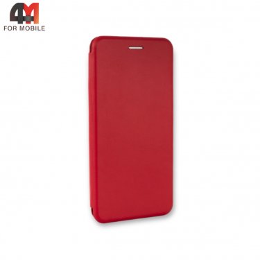 Чехол-книга для Samsung A21 красного цвета