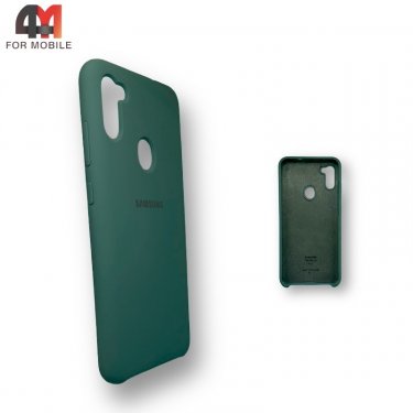 Чехол для Samsung A21 Silicone Case, зеленого цвета