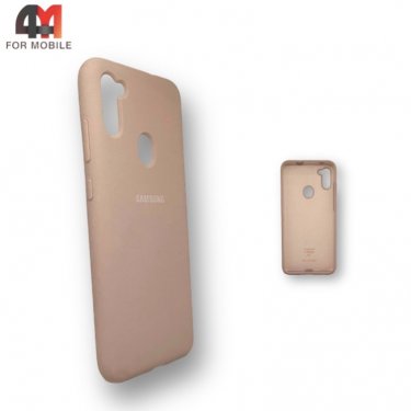 Чехол для Samsung A21 Silicone Case, пудрового цвета