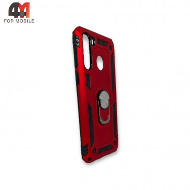Чехол для Samsung A21 силиконовый, противоударный с подставкой, красного цвета, Case