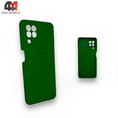 Чехол для Samsung A22 4G/M22/M32 Silicone Case, темно-зеленого цвета