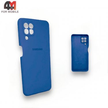 Чехол для Samsung A22 4G/M22/M32  Silicone Case, синего цвета 