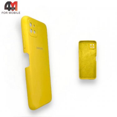 Чехол для Samsung A22 5G/A22S Silicone Case, желтого цвета 