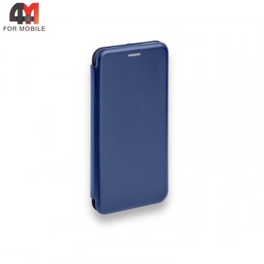 Чехол-книга для Samsung A42 темно-синего цвета