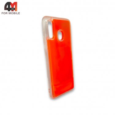 Чехол для Samsung A20/A30 силиконовый, песочек, оранжевого цвета