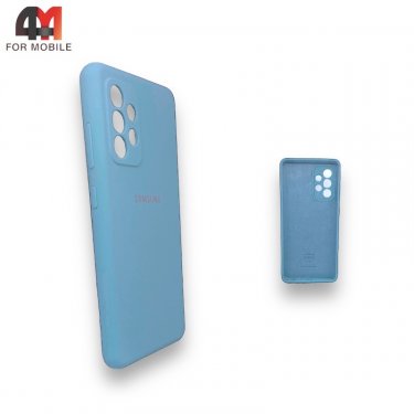 Чехол для Samsung A53 5G Silicone Case, небесного цвета