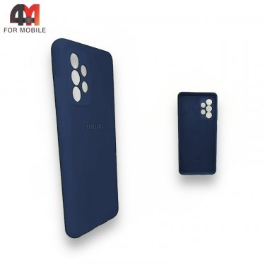 Чехол для Samsung A53 5G Silicone Case, темно-синего цвета