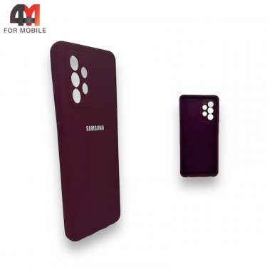 Чехол для Samsung A52/A52s Silicone Case, цвет марсала