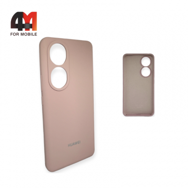 Чехол Huawei Honor 90 5G Silicone Case, пудрового цвета