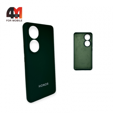 Чехол Huawei Honor 90 5G Silicone Case, темно-зеленого цвета
