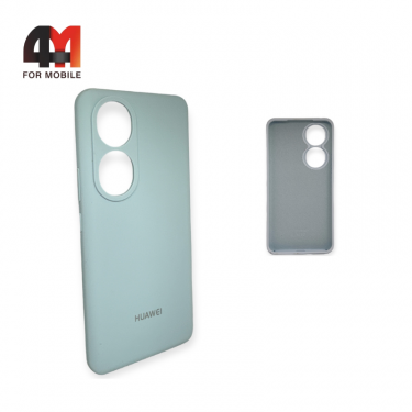 Чехол Huawei Honor 90 5G Silicone Case, небесного цвета