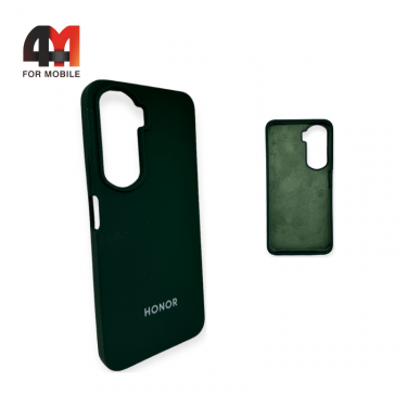 Чехол Huawei Honor 90 Lite 5G/X50i 5G Silicone Case, темно-зеленого цвета