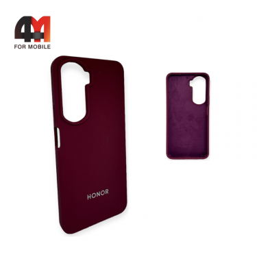 Чехол Huawei Honor 90 Lite 5G/X50i 5G Silicone Case, цвет марсала
