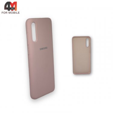 Чехол для Samsung A70/A70s силиконовый, Silicone Case, пудрового цвета