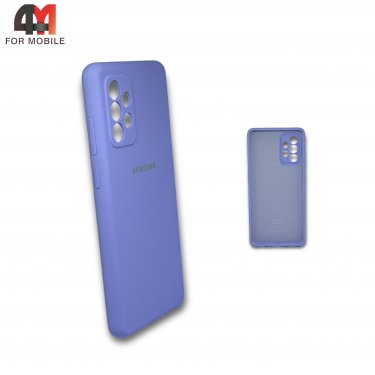 Чехол для Samsung A72 силиконовый, Silicone Case, лавандового цвета