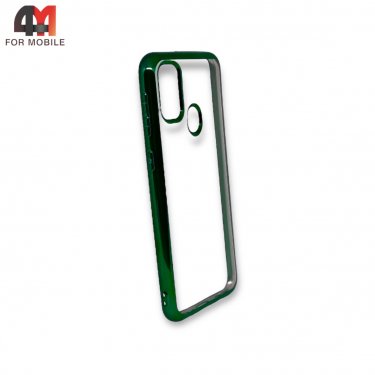 Чехол Samsung M21/M30S силиконовый с зеленым ободком