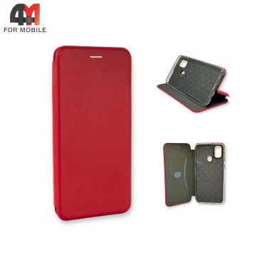 Чехол-книга для Samsung M21/M30S красного цвета