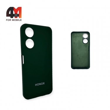 Чехол Huawei Honor X5 Plus/X6A 5G Silicone Case, темно-зеленого цвета