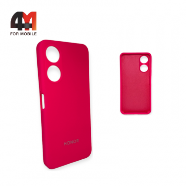 Чехол Huawei Honor X5 Plus/X6A 5G Silicone Case, ярко-розового цвета