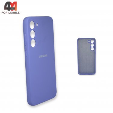 Чехол Samsung S23 Plus силиконовый, Silicone Case, лавандового цвета