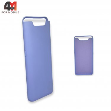 Чехол для Samsung A80/A90 силиконовый, Silicone Case, лавандового цвета