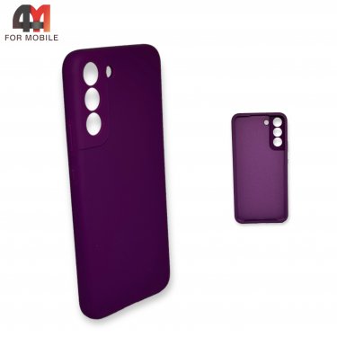 Чехол для Samsung S22 силиконовый, Silicone Case, фиолетового цвета