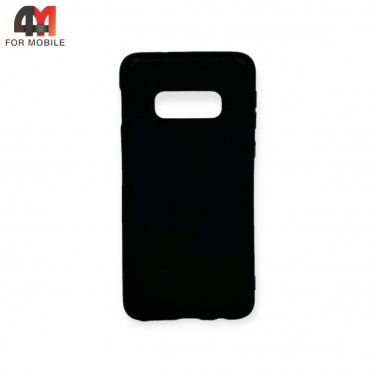 Чехол для Samsung S10e/S10 Lite силиконовый, матовый, черного цвета, Case