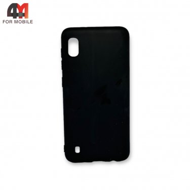 Чехол для Samsung A10/A10S/М10 силиконовый, матовый, черного цвета