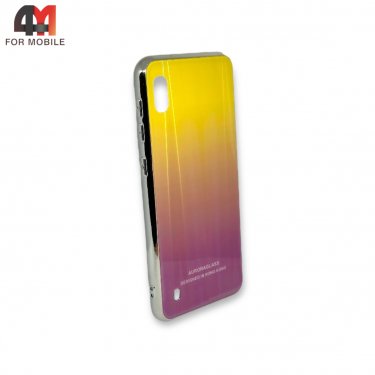 Чехол для Samsung A10/М10 пластиковый, хамелеон, желтого цвета