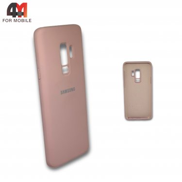 Чехол для Samsung S9 Plus силиконовый, Silicone Case, пудрового цвета