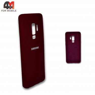 Чехол для Samsung S9 силиконовый, Silicone Case, цвет марсала