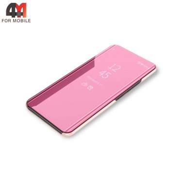Чехол-книга для Samsung S9 clear view cover, розового цвета