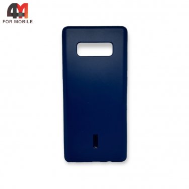 Чехол для Samsung Note 8/N950 силиконовый, матовый, синего цвета, Cherry