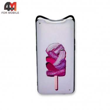 Чехол для Samsung A80/A90 силиконовый с рисунком, мороженое
