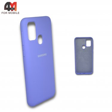 Чехол Samsung M21/M30S силиконовый, Silicone Case, лавандового цвета