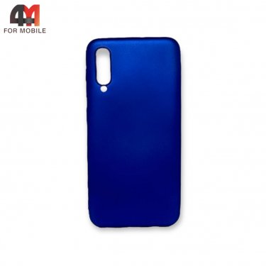 Чехол для Samsung A50/A30s/A50s силиконовый, матовый, синего цвета