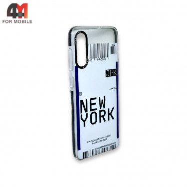 Чехол для Samsung A50/A30s/A50s силиконовый с рисунком, билет New York