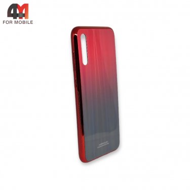 Чехол для Samsung A70/A70s пластиковый, хамелеон, красного цвета