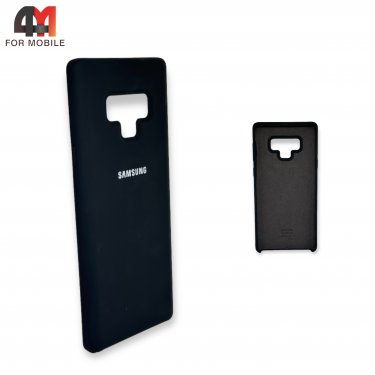 Чехол для Samsung Note 9 силиконовый, Silicone Case, черного цвета
